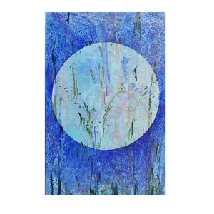 Nature Circle in Blue, Green & Yellow Hues  - 1