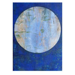Nature Circle in Blue, Green & Magenta Hues - 2