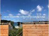 Terrasse superbe vue mer