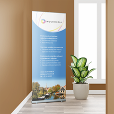 Ontwerp rollup banner Much Media