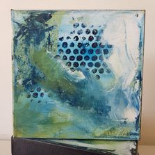 Abstract No. 6, acryl på lærred, 20 x 20 x 3