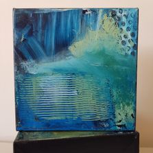 Abstract No. 4, acryl på lærred, 20 x 20 x 3