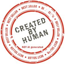 Created by Human - stämpel