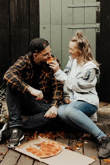 Parfotografering Pizzadate af fotograf Louise Landgren