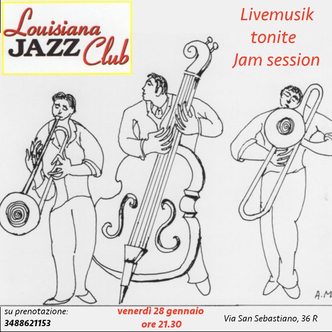 Jam session per venerdì 28 gennaio. Un incontro infuocato tra le diverse generazioni di musicisti protagonisti della storia musicale del Louisiana.