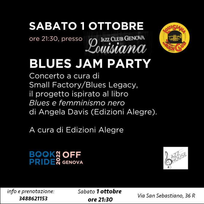 Un evento del Book Pride al Louisiana Jazz Club. Un Jazz Club indipendente ospita una casa editrice indipendente. Presentazione