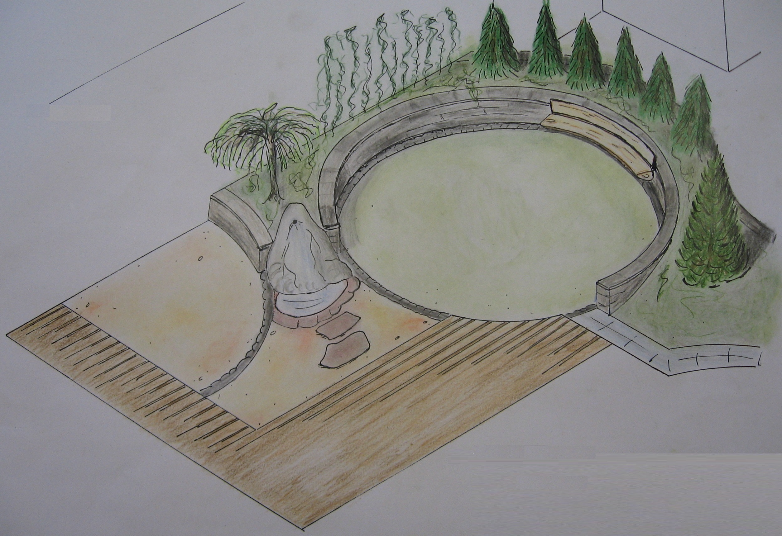 Tuinlandschap ontwerp Sankt Moritz Zwitserland