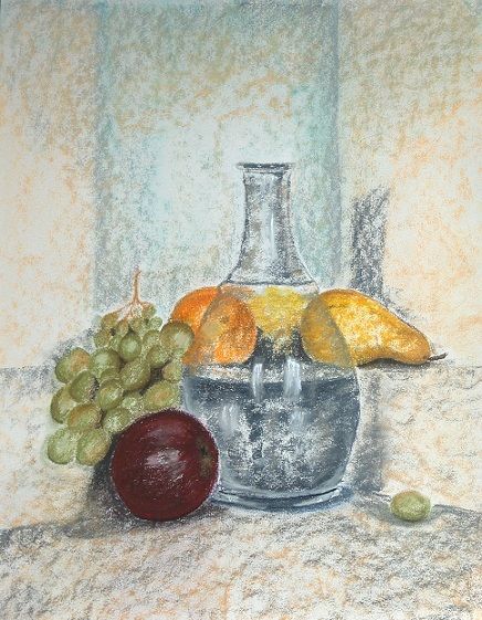 « Nature morte »
Pastels secs
65 x 50 encadré 
(Prix sur demande)