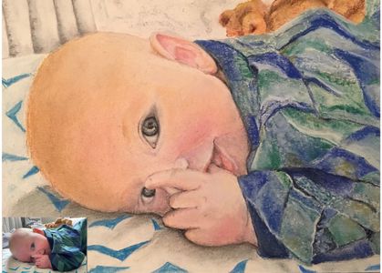 « Mon nounours brun »
Pastels secs
30 x 20