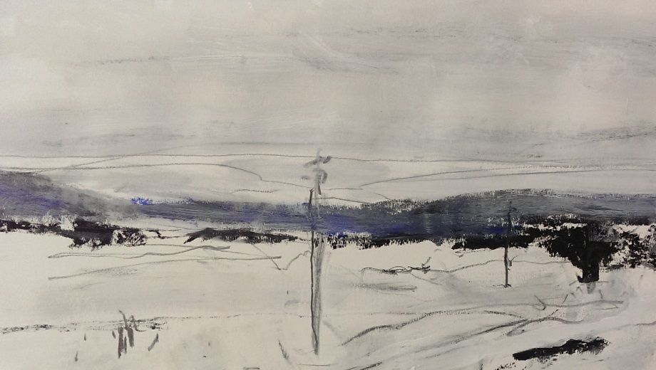 Vent du nord 2015 technique mixte format 50x70 cm