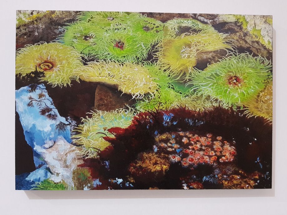 ORIGO (origine, naissance) 2020
Peinture acrylique sur bois 30x42 cm 