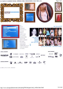 Olympus Fashion Week