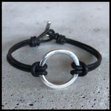 Armband Ring Läder