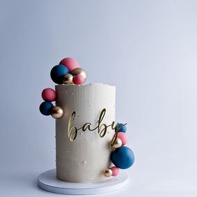 Gender Reveal, Torte zur Geschlechtsverkündung