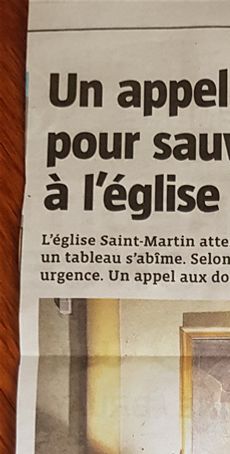Article de La Voix du Nord du 13 décembre 2020