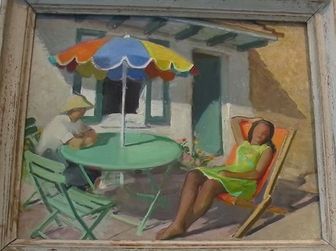 A la terrasse en été