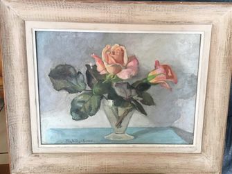 Vase aux roses