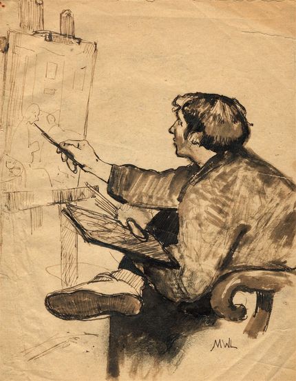 Lucien au travail