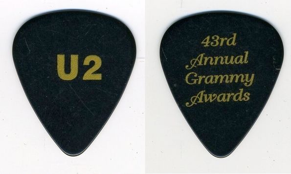 U2 2001, 43rd Annual Grammy Awards February 21.