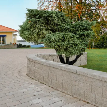 Rubin Dubbelsidig mur Grå