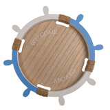 Holz Tablett Welcome Aboard