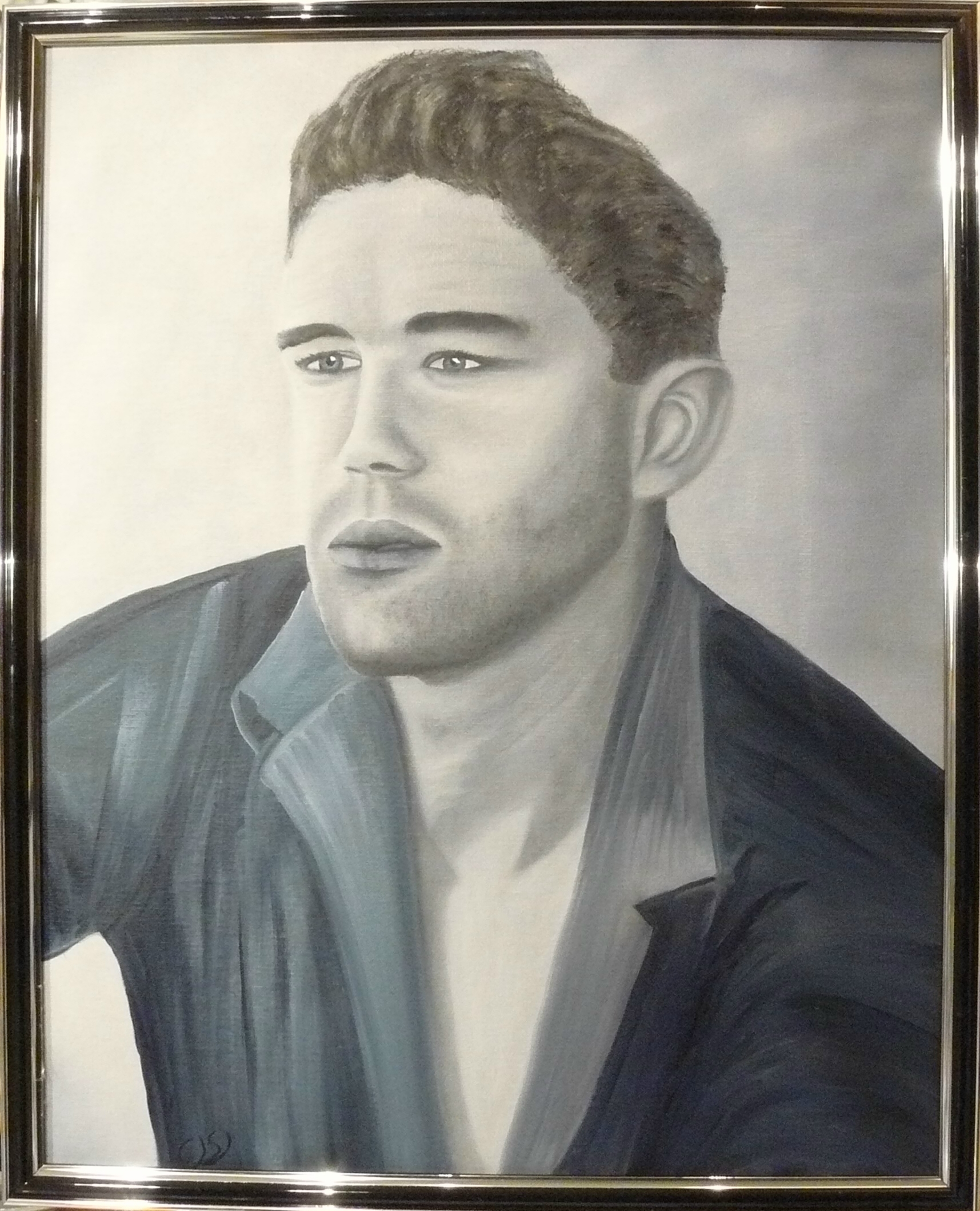 James Dean. Olja på duk. 40x50 cm.