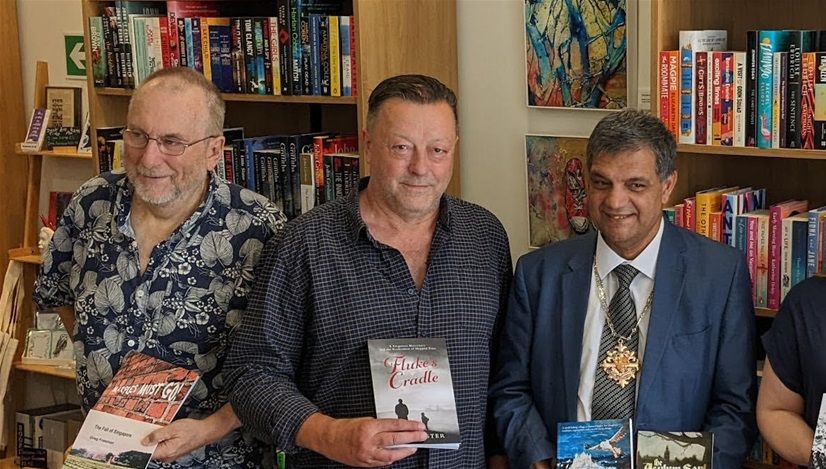 Mal with Greg Freeman, Woking Mayor Saj Hussein, Lelita Baldock and JRC Cox - July 2022