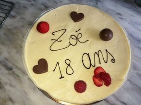 Fraisier d'anniversaire 8p.