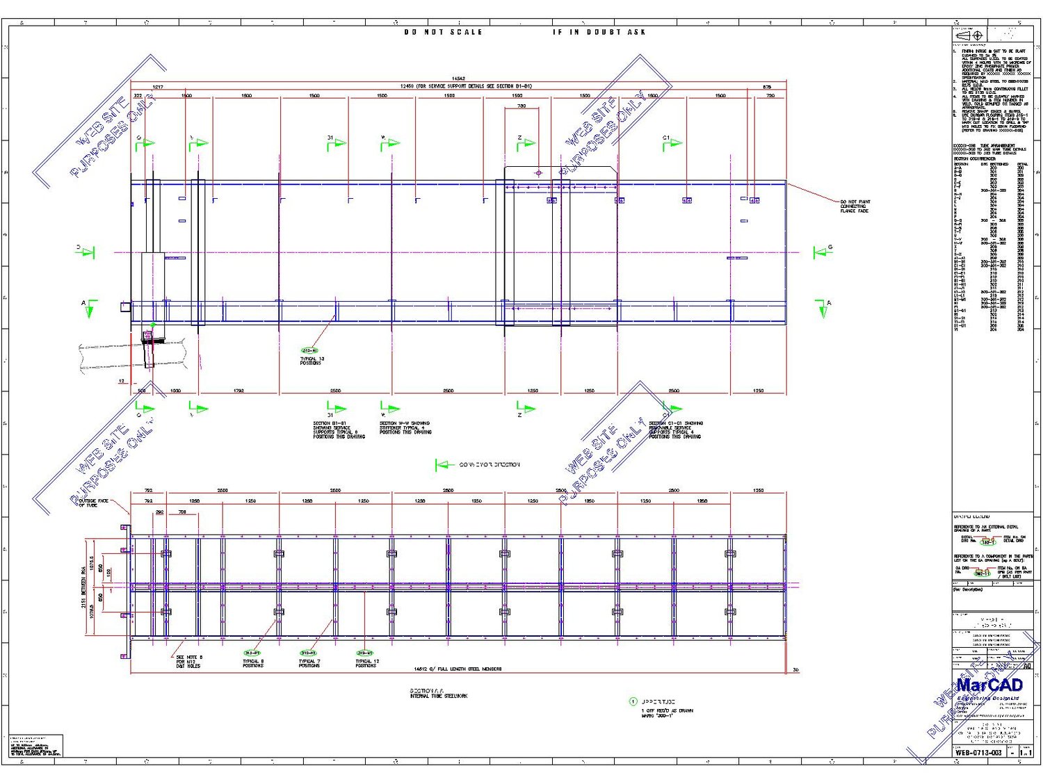 Writhed Drawing Example MarCAD Engineering Design | Drawing Examples