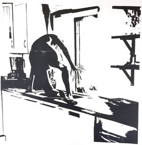 alternativ Linoleumtryck 120x120cm