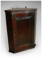 Antique Georgian Oak Corner Cupboard