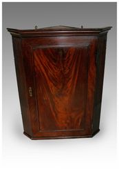 Antique Georgian Mahogany Corner Cupboard