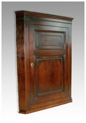 Antique Georgian Oak Corner Cupboard