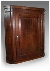 Antique Georgian Oak Corner Cupboard