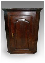 Antique Georgian Oak Corner Cupboard