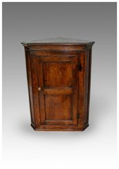 Antique Walnut Corner Cupboard