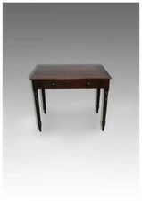 Antique Georgian Mahogany Side Table with Single Drawer