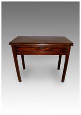 Antique Georgian Mahogany Tea Table with Drawer