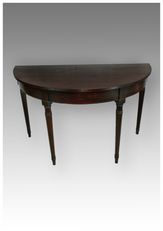 Antique Georgian Mahogany Demi-Lune Table 