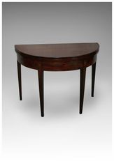 Antique Georgian Mahogany Demi-Lune Tea Table