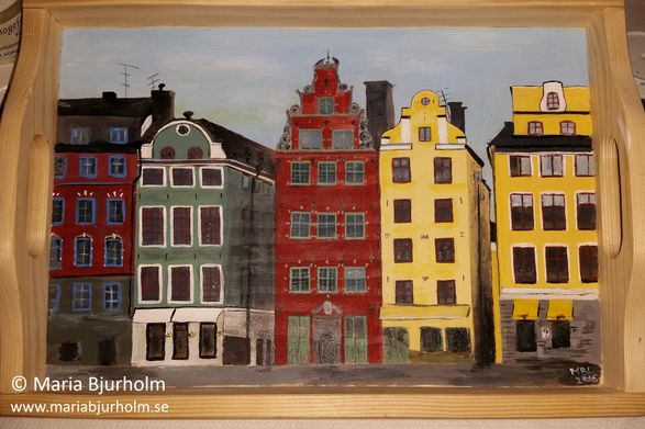 Nr 37. Bricka med Gamla Stan-motiv