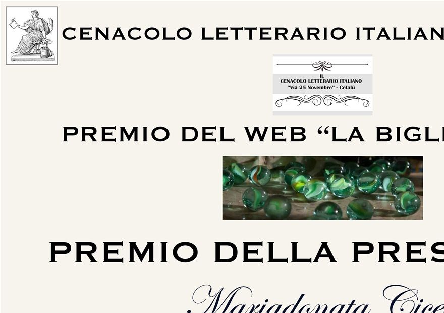 PREMIO DELLA PRESIDENZA nella sezione G - 