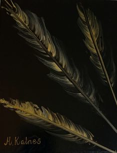 Feathers in gold