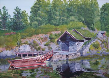 Naust på Ådland