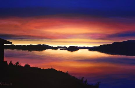 Solnedgang i Rotasundet