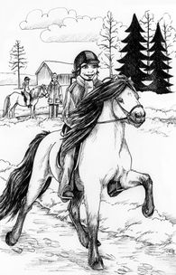 Bäst på häst - illustration från boken