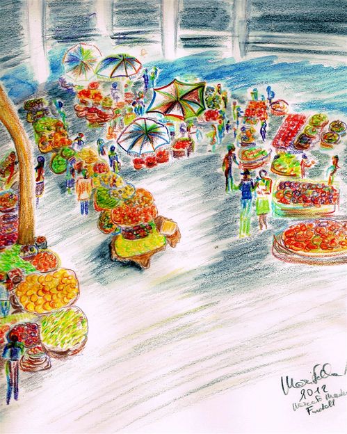 -Titolo: “Mercato di Funchal”
-Anno: 2012
-Misure: 25x30
-Tecnica: mista
-Supporto: carta
-Quotazione: € 50,00