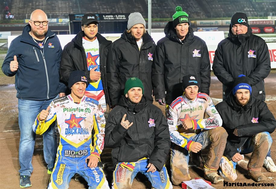 Dackarnas laguppsättning.