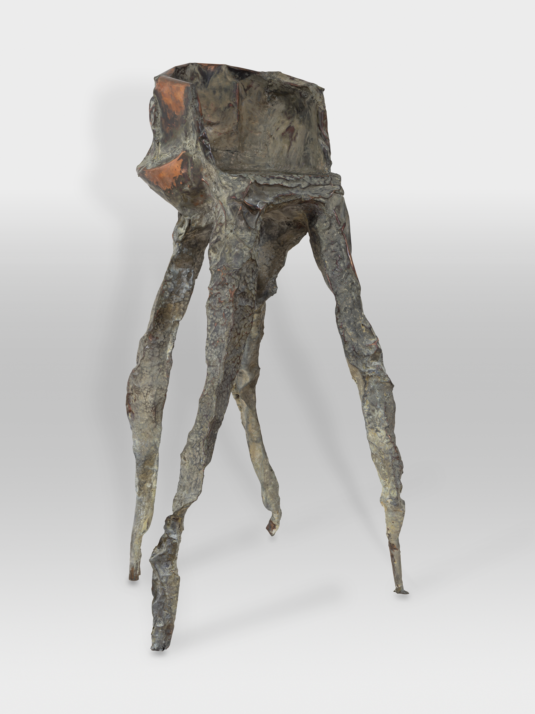 Arachne, Marius Ritiu, contemporary art, copper sculpture, contemporary sculpture, copper, functional art, collectible design
