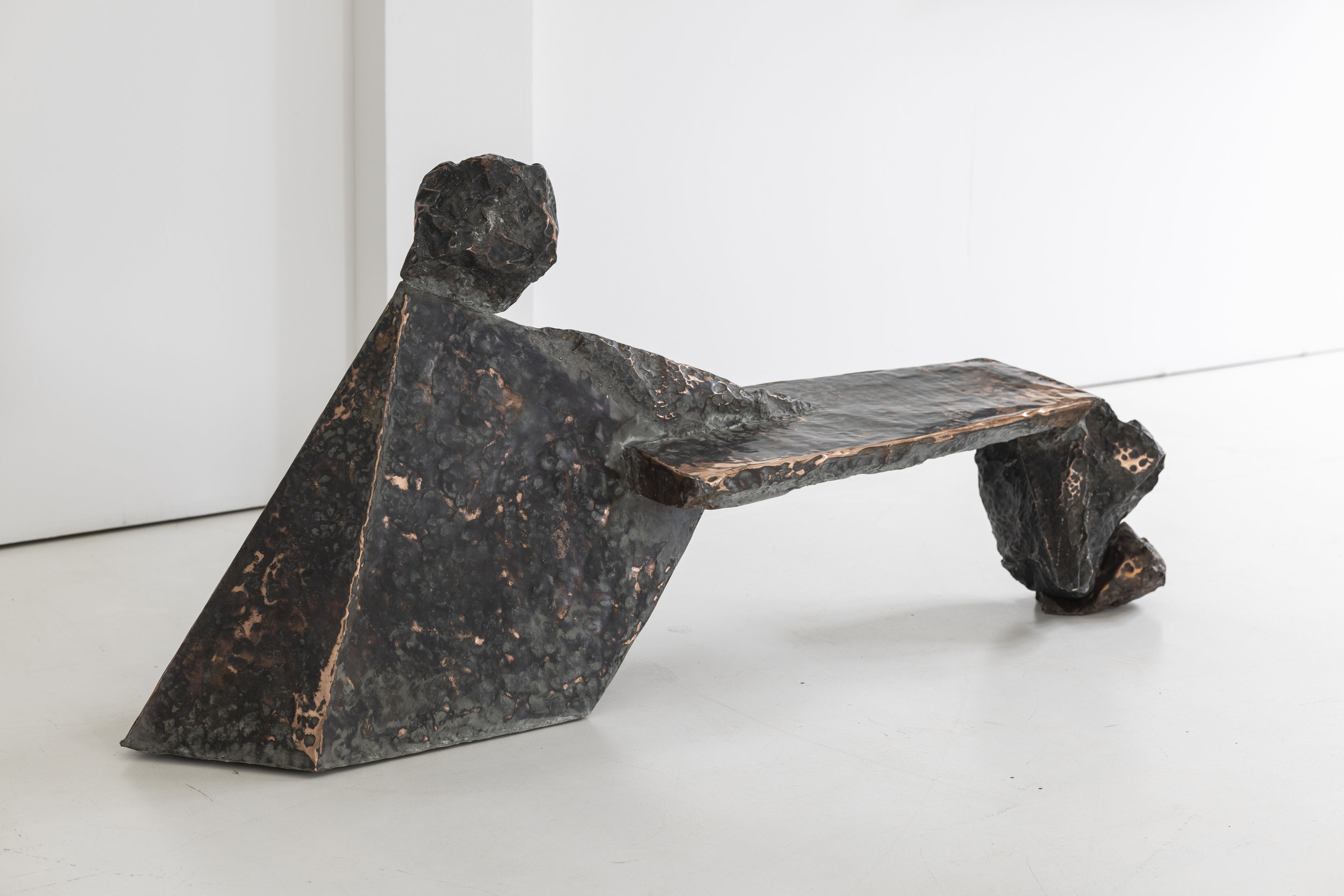 Constellation, contemporary sculpture by Marius Ritiu, hand-hammered copper, 2025